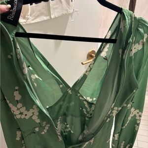 Realisation Par Green Floral Dress